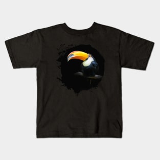 Toucan Toco Bird Animal Wildlife Forest Nature Flight Outdoor Kids T-Shirt